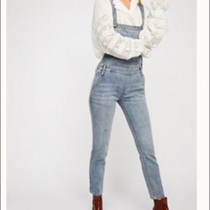 COPY - Free People Washed Denim Overall